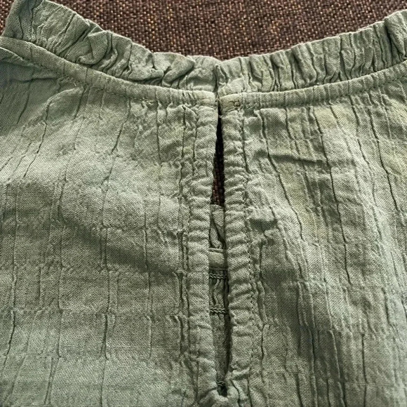 J Crew Dress Sea Foam Green Ruffle Sleeve Mini Stretch Dress NWT Pockets XXL - Picture 6 of 11